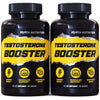 Testosterone Booster - Testosterone Supplement for Men - Male Enhancing Pills for Muscle Growth, Libido, Stamina, Strength - Tongkat Ali Muscle Builder Workout Supplement - Total T Test Boost - 2 PACK