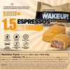 WAKE UP! Caffeinated Caramel Protein Bites - Gluten Free, Vegetarian, 175mg Caffeine (1 Bite = 1.5 Espressos) - Boosts Focus and Clarity - Kosher Ingredients - 8 Pack
