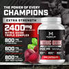 Muscle Motive Nitric Oxide Supplement 2400mg with L-Arginine, L-Citrulline and Beet Root Extract, 240 Capsules