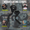 Lifting Wrist Straps for Weightlifting, Weight Lifting Straps Gym Power Workouts Lifting Straps Padded Cotton Men Women Supportive Lift Deadlift Strap (Black)