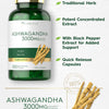 Carlyle Ashwagandha Supplement 3000mg | 300 Capsules | Root Extract Supplement | Non-GMO, Gluten Free