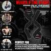 WENOX SPORTS WEIGHTLIFTING STRAPS FOR MEN AND WOMEN (Black)