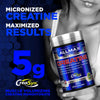 Micronized Creatine Monohydrate, Gluten Free & Fast Absorbing 100G, Unflavored, 20 Servings