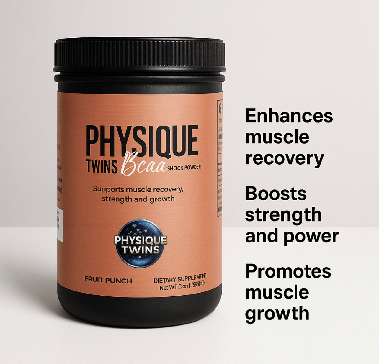 Physique Twins BCAA Shock Powder – Fruit Punch