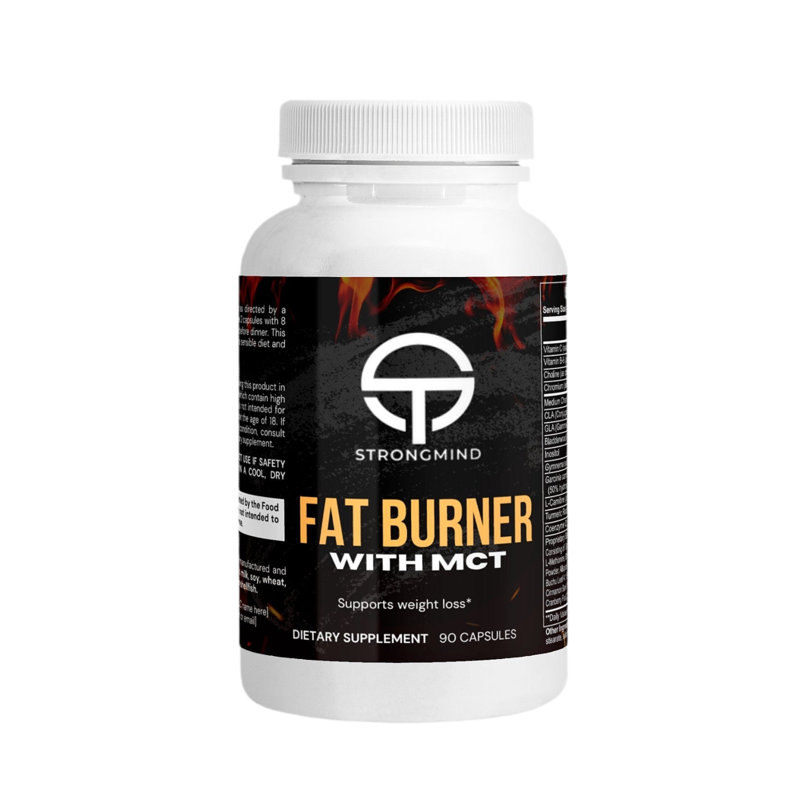 STRONGMIND FAT BURNER WITH MCT – IGNITE YOUR METABOLISM!