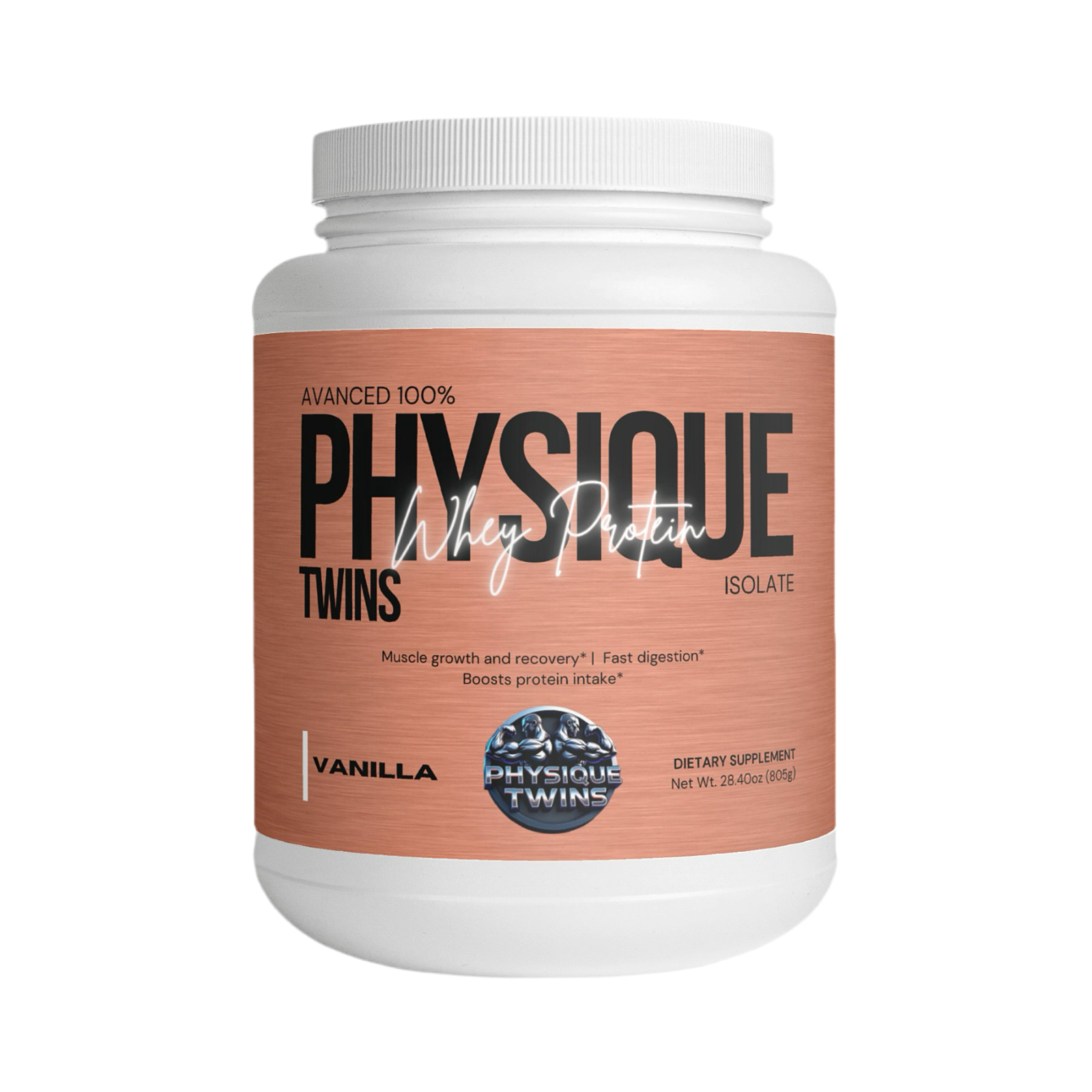 Physique Twins - 100% Advanced Whey Protein Isolate (Vanilla)