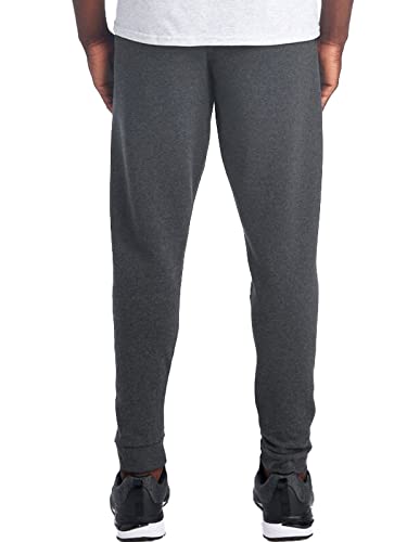 Jerzees Men's NuBlend Fleece Joggers & Sweatpants, Joggers-Heather Black, Small