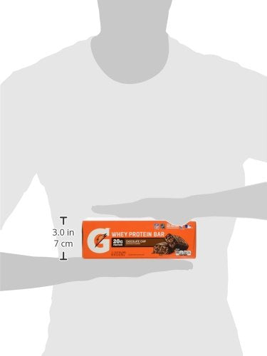 Gatorade Whey Protein Recover Bars, chispas de chocolate, barras de 2.8 onzas (12 unidades)