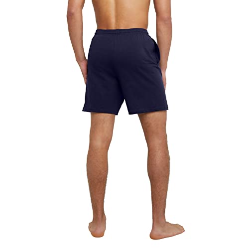 Hanes Essentials Jersey Pockets, Cotton Shorts for Men, 7.5