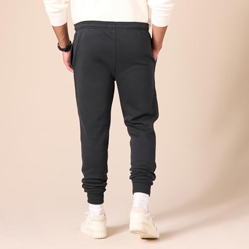 Amazon Essentials Men's Joggers Sweatpants, Fleece, Washed Black, Large, Comfortable Fit