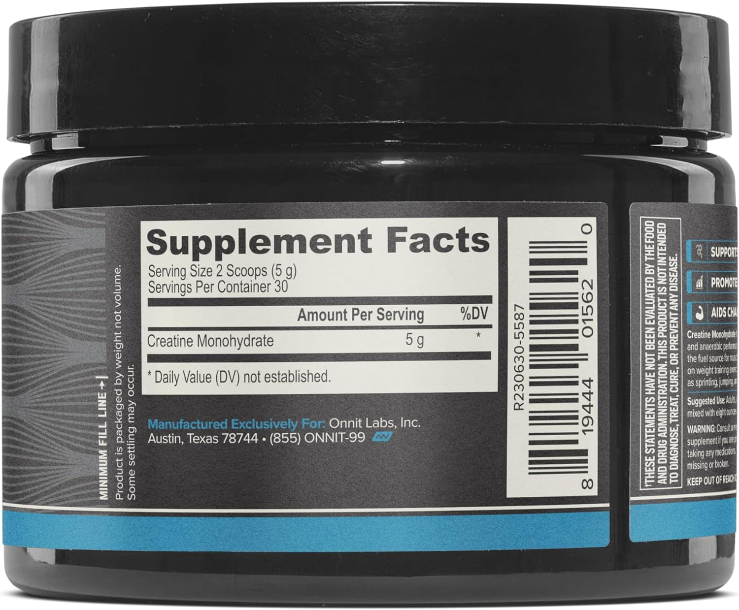 Creatine Monohydrate - 5G per Serving (30 Serving Tub)