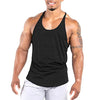 Agilelin Men's Workout Stringer Tank Tops Athletic Quick Dry Y-Back Tops Bodybuilding Muscle Shirts for Gym（1 Or 3 Pack）（Black/M）