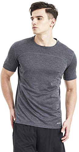 Akilex Mens Running Dry Fit T-Shirt Athletic Outdoor Short Sleeve Comfortable Sports Top