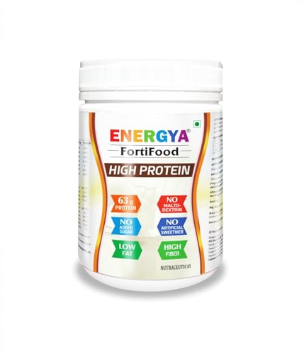 ENERGYA FORTIFOOD High Protein Powder 63g, Taste Best Whey & Plant Protein + Prebiotic Fiber, 24 Vitamins Minerals for Muscle, Metabolic & Women Health, Recovery, Immunity