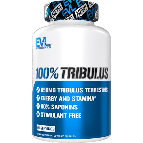 Invigorating Pure Tribulus Terrestris for Men - Performance Maximizing Testosterone Booster Tribulus Terrestris Supplement with 90% Saponins - Plant Based Stamina Strength and Energy Pills for Men