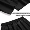 Men's Lightweight Quick Dry Hiking Running Pants Outdoor Sports Breathable Zipper Pockets Athletic Work Pants Black M