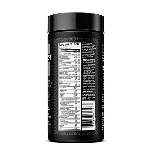 Multivitamínico para hombres | Multivitamina Platinum MuscleTech | Vitamina C para apoyo inmunológico | 18 vitaminas y minerales | Vitaminas ACDE B6 B12 | Suplementos diarios de entrenamiento | Multivitaminas para hombre, 90 unidades