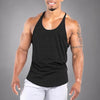 Agilelin Men's Workout Stringer Tank Tops Athletic Quick Dry Y-Back Tops Bodybuilding Muscle Shirts for Gym（1 Or 3 Pack）（Black/M）