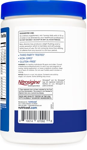 Nutricost Pre-X Xtreme Pre-Workout Powder Complex, Blue Raspberry, 30 Servings, Vegetarian, Non-GMO and Gluten Free