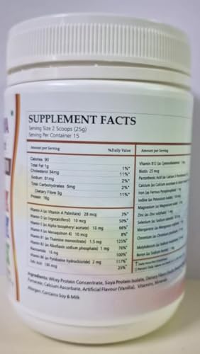 ENERGYA FORTIFOOD High Protein Powder 63g, Taste Best Whey & Plant Protein + Prebiotic Fiber, 24 Vitamins Minerals for Muscle, Metabolic & Women Health, Recovery, Immunity