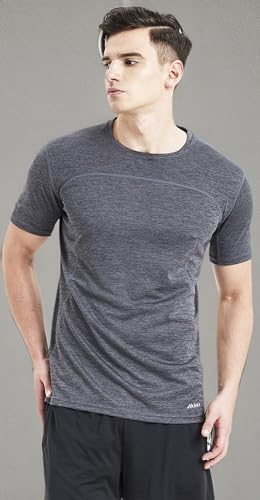 Akilex Mens Running Dry Fit T-Shirt Athletic Outdoor Short Sleeve Comfortable Sports Top