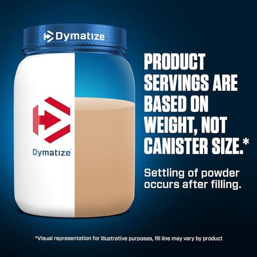 Dymatize Elite Casein Protein Powder, Slow Absorbing with Muscle Building Amino Acids, 100% Micellar Casein, 25g Protein, 5.4g BCAAs & 2.3g Leucine, Helps Overnight Recovery, Cookies & Cream, 4 Pound
