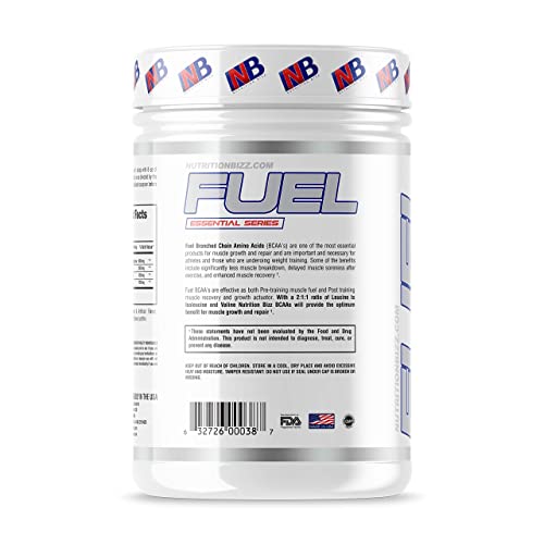 NutritionBizz BCAA Powder, 5 Grams of BCAAs Amino Acids, Post Workout Recovery Drink for Muscle Building, Recovery, and Endurance, 30 Servings (Peach Mango)