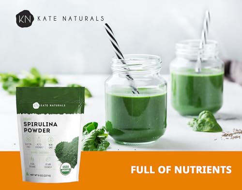 Kate Naturals Organic Spirulina Powder, 8 oz