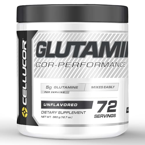 Cellucor Glutamine Powder, Post Workout Recovery Supplement, Cor-Performance Series, Unflavored, 72 Servings, 12.69 Oz