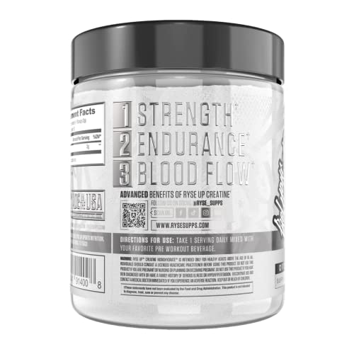 Polvo de L-citrulina Ryse Element Series | Aumenta el óxido nítrico y aumenta la vasodilatación | para bombas, resistencia y soporte cardiovascular | 50 porciones