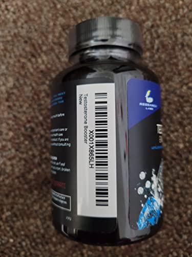 Pharmacist Recommended 2 fer 1 Offer 180ct Testosterone Booster Enhancement by Research Labs. Increase Lean Muscle Energy Strength. Saw Palmetto, Tribulus, Tongkat Ali, Horny Goat Weed, Zinc