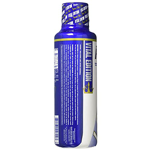 Ronnie Coleman Signature Series L-Carnitine XS 3000 Líquido, metabolismo de aminoácidos y apoyo a la fuerza muscular magra, sin estimulantes, sin azúcar, cero carbohidratos, bayas mixtas, 16 oz