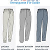 Jerzees Men's NuBlend Fleece Joggers & Sweatpants, Joggers-Heather Black, Small