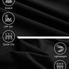 Men's Lightweight Quick Dry Hiking Running Pants Outdoor Sports Breathable Zipper Pockets Athletic Work Pants Black M