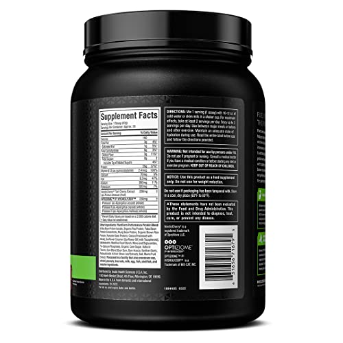 Proteína de rendimiento a base de plantas MuscleTech Platinum Proteína de rendimiento a base de plantas en polvo 25 g de proteína 5 fuentes de proteínas vegetales Vainilla 20 porciones