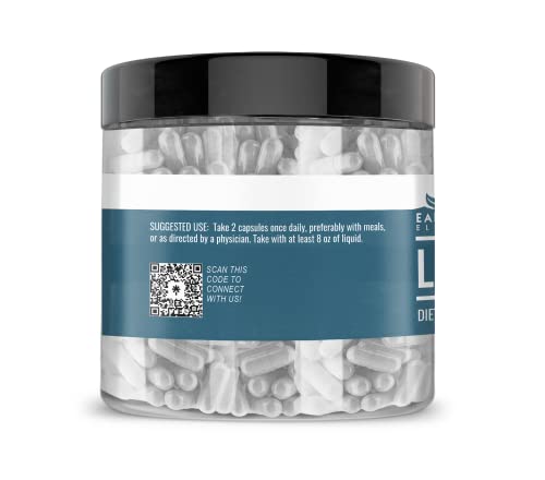 Earthborn Elements L-Glutamine 200 Capsules, Pure & Undiluted, No Additives