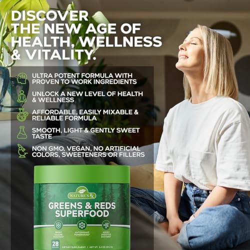 Nature’s RX Greens & Reds Superfood, 28 Servings