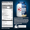 Dymatize Elite Casein Protein Powder, Slow Absorbing with Muscle Building Amino Acids, 100% Micellar Casein, 25g Protein, 5.4g BCAAs & 2.3g Leucine, Helps Overnight Recovery, Cookies & Cream, 4 Pound