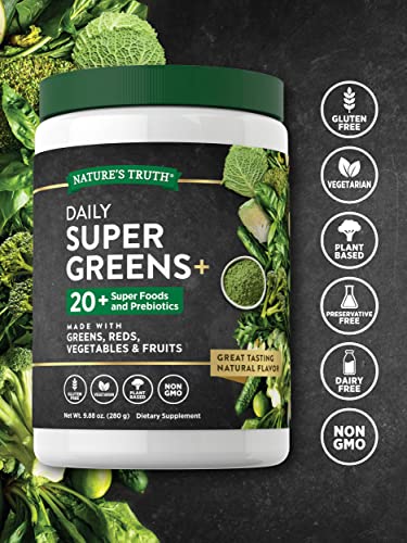 Nature’s Truth Super Greens Powder, 9.88 oz
