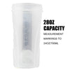 GEMFUL Shaker Bottle for Protein Mixes 28 oz BPA-Free Leak Proof Shaker Smothies Cups with Sports Gym Mixer 2 Pack