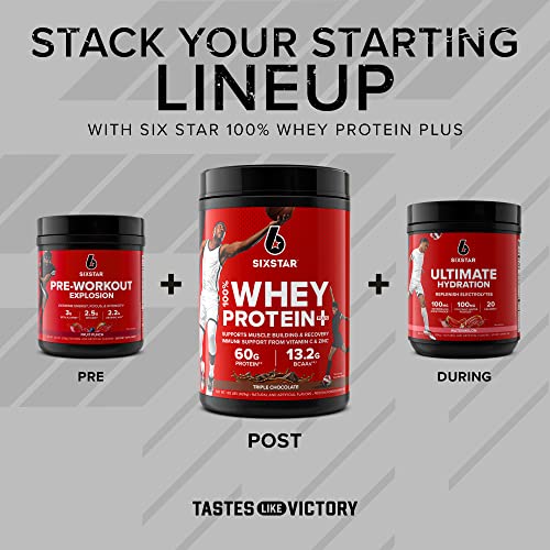 Six Star Elite Series 100% Whey Protein Plus Triple Chocolate 1.8lbs US