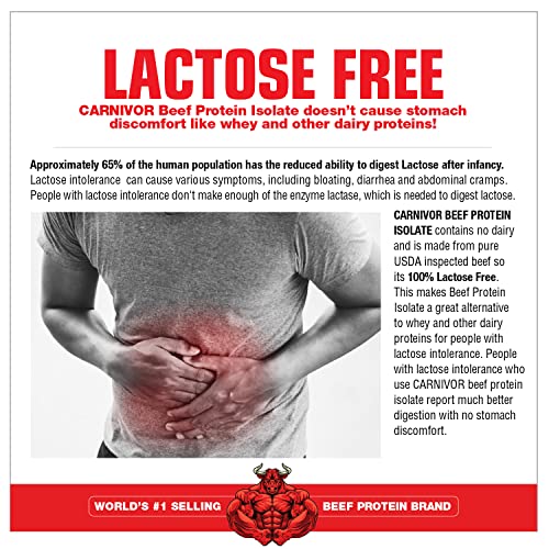 MuscleMeds, Carnivor Beef Protein Isolate Powder 56 Servings, Chocolate, 72 Ounce,4.5 Pound (Pack of 1),002542