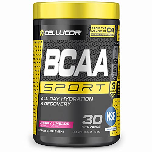 Cellucor BCAA Sport, bebida deportiva en polvo BCAA para hidratación y recuperación, lima de cereza, 30 porciones