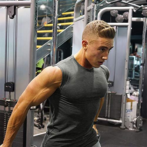 COOFANDY Men's 3 Pack Workout Tank Tops Gym Athletic Sleeveless T-Shirts Fitness Bodybuilding Muscle Shirt