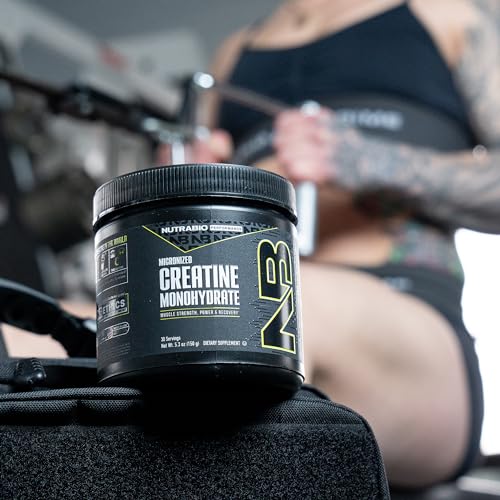 NutraBio Creatine Monohydrate Supplement, Unflavored, (150 g) - Supports Muscle Energy, Recovery, and Strength - HPLC Tested Pure Grade Creatine Supplement