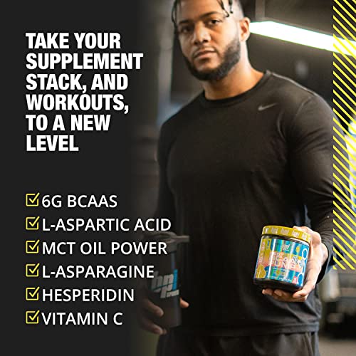 BPI Sports Best BCAA Pump - BCAA Powder Intra Workout Sports Drink with Branched Chain Amino Acids for Hydration & Recovery, for Men & Women - Lemon Squeeze - 25 Servings