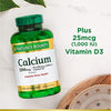 Nature's Bounty Carbonato de calcio y vitamina D, apoya la salud inmune y la salud ósea, 1200 mg de calcio y 1000 UI de vitamina D3, 120 cápsulas blandas