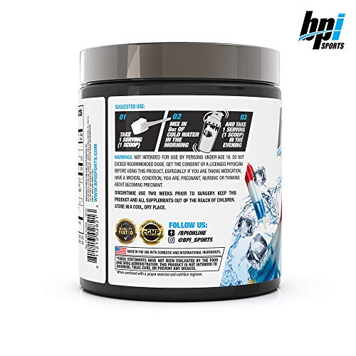 BPI Sports CLA + Carnitina – Ácido linoleico conjugado – Rendimiento, músculo magro – Sin cafeína – Para hombres y mujeres – Rainbow Ice – 50 porciones – 12.34 Oz.