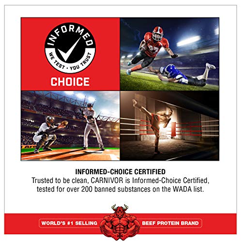 MuscleMeds, Carnivor Beef Protein Isolate Powder 56 Servings, Chocolate, 72 Ounce,4.5 Pound (Pack of 1),002542