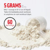 FORCE FACTOR Creatine Monohydrate, Creatine Powder for Muscle Gain, More Strength, and Faster Workout Recovery, Clinically Studied Micronized Creatine 5g Dose Per Serving, Unflavored, 60 Servings
